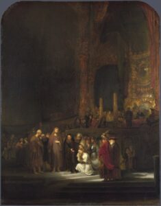 The Woman taken in Adultery by Rembrandt 1644